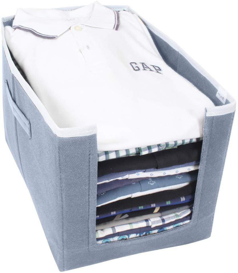 Cloth Organizer - Non Woven Foldable Cloth Organizer (Pack of 2)